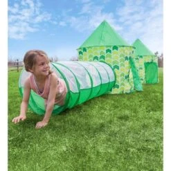 HearthSong Indoor Outdoor Two Green Pop-Up Play Tents And Two Tunnels For Kids -Learning Toys Sales GUEST 34debf6d bfca 45cf 9ece f82ee7e45aff