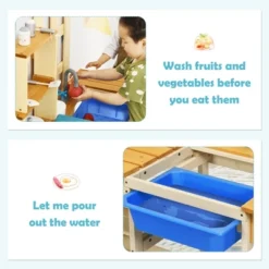 Costway Kid's Wooden Mud Kitchen Pretend Cook Playset Toy For Children -Learning Toys Sales GUEST 34f548d9 3eb3 4042 8f91 58400692c6d0