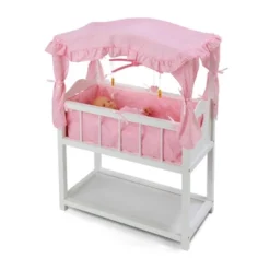 Badger Basket Doll Canopy Crib With Mobile & Storage Bins -Learning Toys Sales GUEST 3515938f 4485 4b64 84a6 653983d3c2a1
