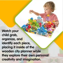 Leo & Friends Wooden City Building Block Toy 100-Piece Set -Learning Toys Sales GUEST 3774991a a271 4b78 ade2 8df80ab2ee41