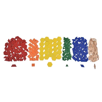 Learning Advantage Pattern Blocks, Wood, Set Of 250 4 Learning Advantage Pattern Blocks, Wood, Set Of 250 - Image 2