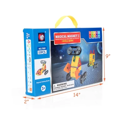 Costway 51 Pcs Magnetic Tiles Building Blocks Set Kids 4 Costway 51 Pcs Magnetic Tiles Building Blocks Set Kids - Image 2