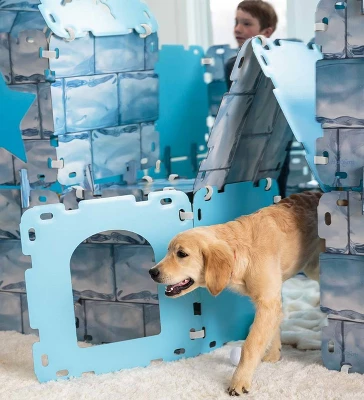 HearthSong 16-Panel Igloo Fantasy Forts Indoor Building Kit With Hook And Loop Connectors 4 HearthSong 16-Panel Igloo Fantasy Forts Indoor Building Kit With Hook And Loop Connectors - Image 2