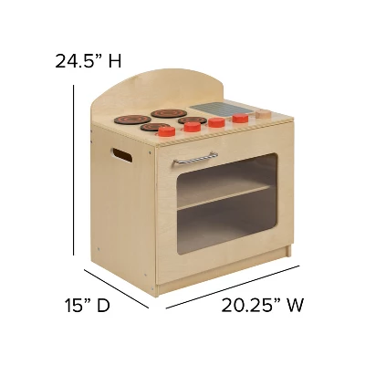 Flash Furniture Children's Wooden Kitchen Stove For Commercial Or Home Use - Safe, Kid Friendly Design 13 Flash Furniture Children's Wooden Kitchen Stove For Commercial Or Home Use - Safe, Kid Friendly Design - Image 11