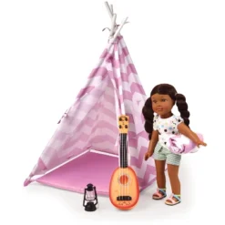 Badger Basket Camping Adventures Doll Tent Set With Accessories - Lavender/White -Learning Toys Sales GUEST 3b30289b ab93 4ef1 8be6 f144d44eaf77