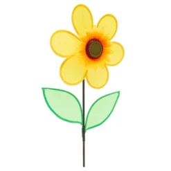 Okuna Outpost 2 Pack Sunflower Wind Spinners Yellow Pinwheels For Yard And Garden Outdoor Decor, 12 X 24 In -Learning Toys Sales GUEST 3ba625e6 7b4b 4476 89d3 a80911cfdc6c