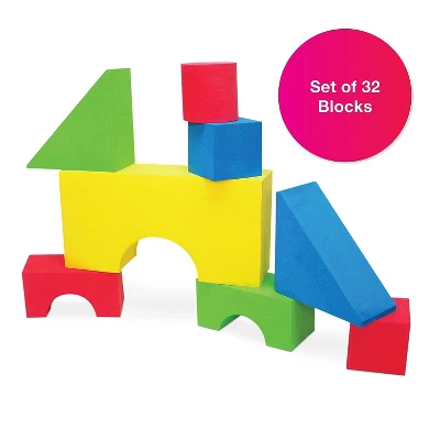 Edushape 726033 Big Edu-Color Blocks, 32 Piece 4 Edushape 726033 Big Edu-Color Blocks, 32 Piece - Image 2