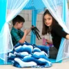 Ningbo Zhongying Leisure Products Blue Hexagon Fantasy Castle Play Tent | 53 X 47 X 55 Inches -Learning Toys Sales GUEST 3c41a1e2 b620 4e8a 82b5 ca87f5c4dde6