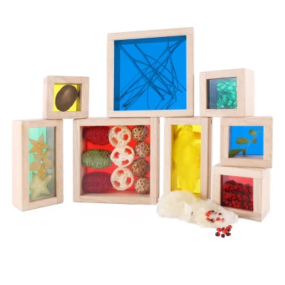 Guidecraft Primary Treasure Blocks - Set Of 8 4 Guidecraft Primary Treasure Blocks - Set Of 8 - Image 2