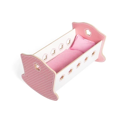 Bigjigs Toys Wooden Cradle For 10"-12" Doll 4 Bigjigs Toys Wooden Cradle For 10"-12" Doll - Image 2