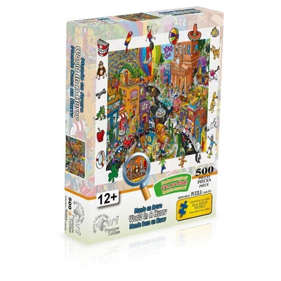 Wuundentoy Premium Edition: World In A Hurry Jigsaw Puzzle - 500pc 4 Wuundentoy Premium Edition: World In A Hurry Jigsaw Puzzle - 500pc - Image 2
