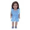 Sophia’s Stripe Romper And Sandals For 18" Dolls, Blue/White -Learning Toys Sales GUEST 3ef8876a 6bdf 4d93 b1d5 54ddafff6fd2
