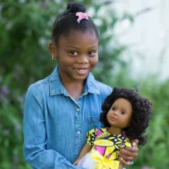 Ikuzi Dolls Pink & Yellow Dress Doll With Black Hair 18" Fashion Doll -Learning Toys Sales GUEST 401a9ec0 5e6a 4409 b19d 4217ee699fc0