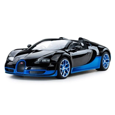 Link Ready! Set! Go! 1:14 RC Bugatti Veyron Grand Sport Vitesse Car- Black/Blue 3 Link Ready! Set! Go! 1:14 RC Bugatti Veyron Grand Sport Vitesse Car- Black/Blue
