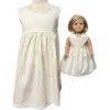 Doll Clothes Superstore Size 4 Matching Girl And Doll Long Pale Yellow Dresses -Learning Toys Sales GUEST 41ce3c42 f639 465f 847c 50a27b841161