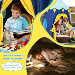 Costway Kids Foldable Pop Up Play Tent W/ Star Lights Carry Bag Indoor Outdoor -Learning Toys Sales GUEST 433888b2 3686 4f93 9b54 d830bad6cf28