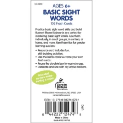 Carson Dellosa Education Basic Sight Words Flash Cards 7 Carson Dellosa Education Basic Sight Words Flash Cards -Learning Toys Sales GUEST 43fc3026 a379 479f b558 e00782115546