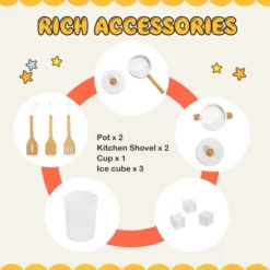 Costway Wooden Kitchen Playset Multi-Functional Pretend Cooking Set W/ Lights & Sounds -Learning Toys Sales GUEST 47b5d706 28c3 458c b87f 280151ff4c9f