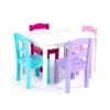 5pc Forever Kids' Wood Table And 4 Chair Set White - Humble Crew -Learning Toys Sales GUEST 4e6a8900 32b3 49eb b641 017088915edc