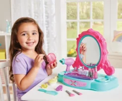 Kidoozie Just Imagine Glamour Girls Styling Center,Pretend Play Tabletop Vanity, Hair Dryer, Brushes, Ages 3+ -Learning Toys Sales GUEST 4f7510cf ad18 487a af84 9c50eaaf7cb3