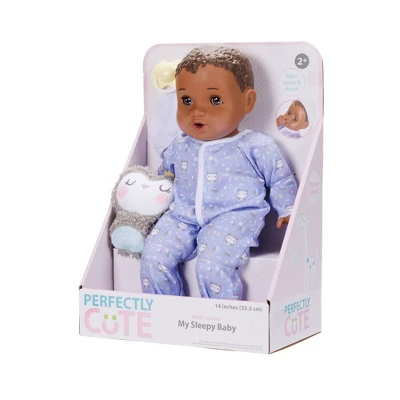 Perfectly Cute 14" Sleepy Time Baby Doll - Brown Hair/Brown Eyes 9 Perfectly Cute 14" Sleepy Time Baby Doll - Brown Hair/Brown Eyes - Image 7
