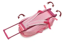 Badger Basket 3-in-1 Trolley Doll Carrier With Rocking Bed And Bedding - Pink/Polka Dot -Learning Toys Sales GUEST 512e5d5b ee79 4762 9bc1 b8fff52fa97e