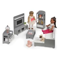 Media Room Furniture Set For 18" Dolls - Gray/White -Learning Toys Sales GUEST 52796a88 829c 4f64 9ade b46feadc0e23