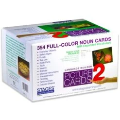 Stages Learning Materials Language Builder Picture Cards, Nouns Set 2