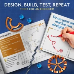 NATIONAL GEOGRAPHIC Magnetic Marble Run - 50-Piece STEM Building Set For Kids & Adults, With Magnetic Track, Trick Pieces, & Marbles -Learning Toys Sales GUEST 5323ac6b 385b 4938 a512 6c1ba3422273