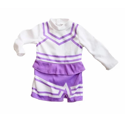 Healthy Roots Purple/White Cheerleader Outfit For Dolls 3 Healthy Roots Purple/White Cheerleader Outfit For Dolls