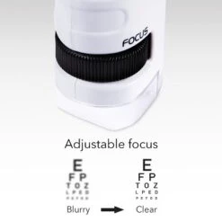 Dartwood Pocket Microscope - Mini Portable Microscope For Kids & Adults With LED - 60x-120x Magnification (2 Pack, White) -Learning Toys Sales GUEST 53872ae3 ea37 4dfb b3ce d7ddba3098c9