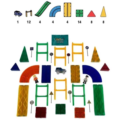 Mag Genius 55 Pieces Magnetic Speedway Racetracks With Self Driving Battery Powered Race Cars 5 Mag Genius 55 Pieces Magnetic Speedway Racetracks With Self Driving Battery Powered Race Cars - Image 3