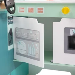 HearthSong Orders Up 4'L X 3'H Kids' Pretend-Play Wooden Food Truck Kitchen And 12 Piece Wooden Culinary Play Set -Learning Toys Sales GUEST 560eeea6 e2a0 4baa bb4c 085b650aeb21