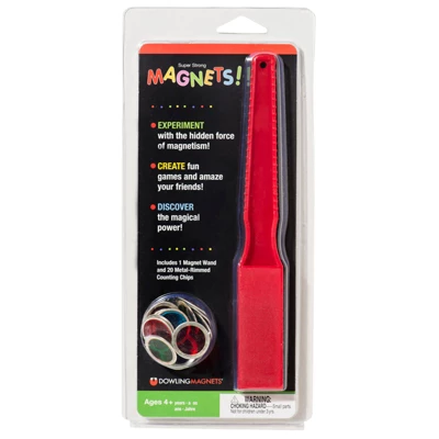 Dowling Magnets Magnetic Wand & 20 Magnetic Counting Chips, 3 Sets 3 Dowling Magnets Magnetic Wand & 20 Magnetic Counting Chips, 3 Sets