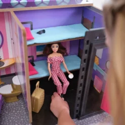 KidKraft 2-in-1 Wooden Hotel & Waterslide Dollhouse -Learning Toys Sales GUEST 5a88a2d9 6cab 4a36 8f41 d8085043d54c