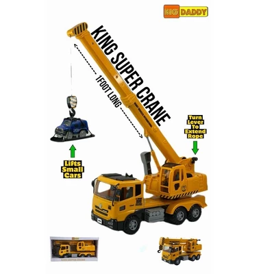 Big Daddy Extra Large Crane Toy Truck Extendable Arms & Lever To Lift Crane Arm 4 Big Daddy Extra Large Crane Toy Truck Extendable Arms & Lever To Lift Crane Arm - Image 2