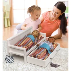 Sofa/Daybed With Trundle For 18" Dolls - White/Multi -Learning Toys Sales GUEST 5c83fb2a 5e50 4519 b4bd ea1ba191d805