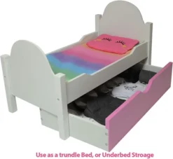 The New York Doll Collection Unicorn Wooden Doll Bed -Learning Toys Sales GUEST 5cbc2c11 ff76 4c6b 90b7 c3ec19fbaa87