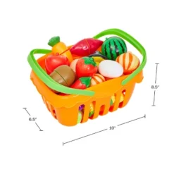 46-Piece Kids Play Food & Kitchen Accessories Set By Toy Time