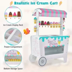 Costway Kid's Ice Cream Cart Food Trunk Play Toy Set With Display Rack & Accessories -Learning Toys Sales GUEST 5d80bb01 763d 4ab6 8b39 45cc89a2135c