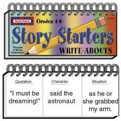 McDonald Publishing Story Starters Write-Abouts, Grade 4-8, Pack Of 2