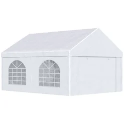 Outsunny 13ft X 16.5ft Portable Garage Party Tent With Sidewalls And Double Doors, For Parties, Wedding And Events -Learning Toys Sales GUEST 5ea98113 f246 4ff7 8fa2 2be082cea8d8
