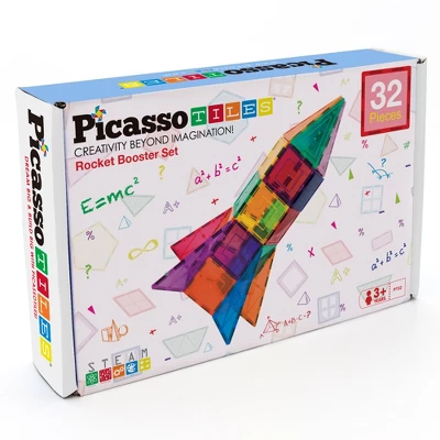 Picasso Tiles Magnetic Tile 32pc Building Set 8 Picasso Tiles Magnetic Tile 32pc Building Set - Image 6