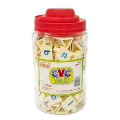 Junior Learning Tri-Blocks CVC Tub, Set Of 90