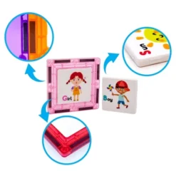 Picasso Tiles Click-In Magnetic Tile 42pc Building Set -Learning Toys Sales GUEST 61102719 effe 4d84 94e7 4d645d608739