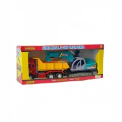 Big Daddy - Medium Sized Heavy Duty Red & Yellow Dump Truck With 360 Degree Turning Excavator The Construction Toy Set - Combo Set -Learning Toys Sales GUEST 64ad1e9b 96c8 4194 ad44 2ccd9e7d5527