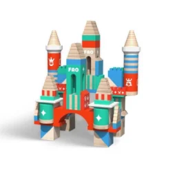 FAO Schwarz Toy Wood Castle Blocks 75pc Sprout -Learning Toys Sales GUEST 65b7a97b ec47 4984 83c3 c205430ffa22