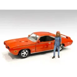 Retro Female Mechanic III Figurine For 1/18 Scale Models By American Diorama