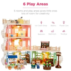 Best Choice Products Deluxe Cottage Dollhouse Mansion Pretend Toy Playset W/ 225 Accessories And Tiny Critters For Kids 12 Best Choice Products Deluxe Cottage Dollhouse Mansion Pretend Toy Playset W/ 225 Accessories And Tiny Critters For Kids -Learning Toys Sales GUEST 665dc0d7 727e 4571 b71d 0678ada736cf