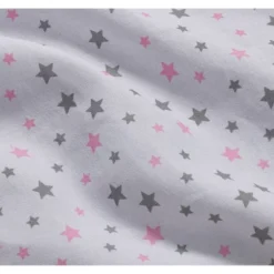 Badger Basket Scrollwork Metal Triple Doll Bunk Bed With Ladder And Bedding - Silver/Pink/Stars -Learning Toys Sales GUEST 66b64b55 c29b 4c75 905e 1e28375358d2